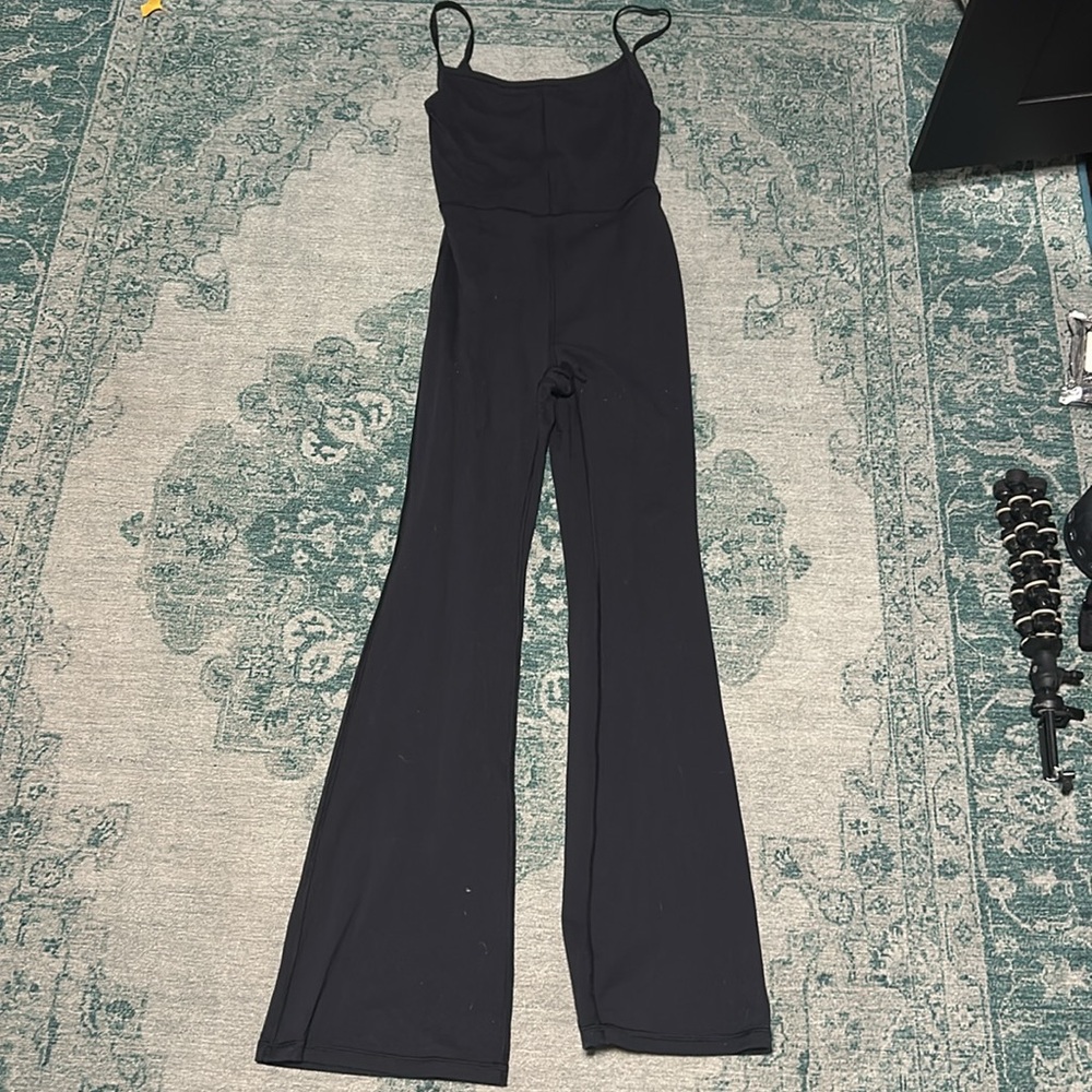 Aritzia jumpsuit flared leg